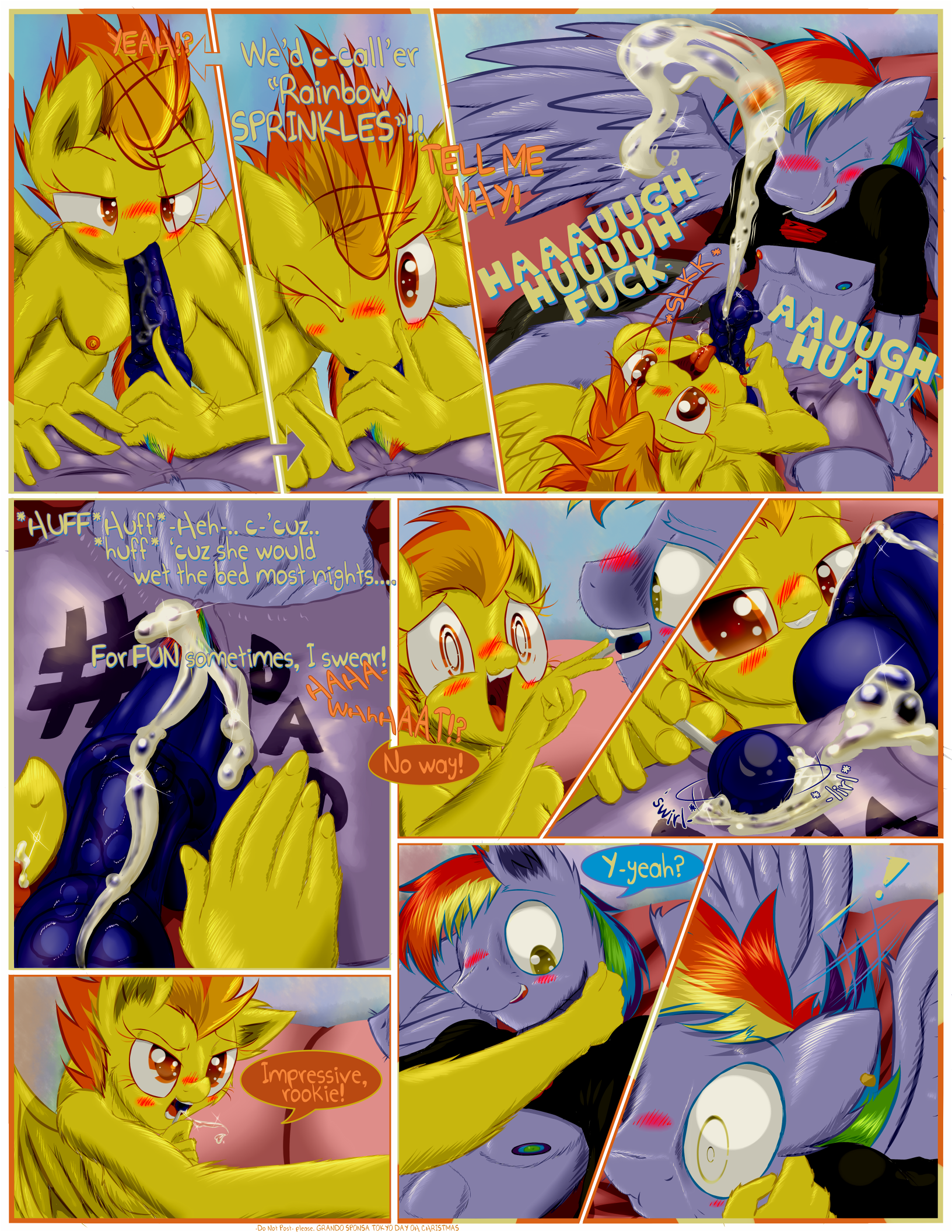 Rule34 – If it exists, there is porn of it / frist44, rainbow blaze, spitfire (mlp), wonderbolts (mlp) / 308791