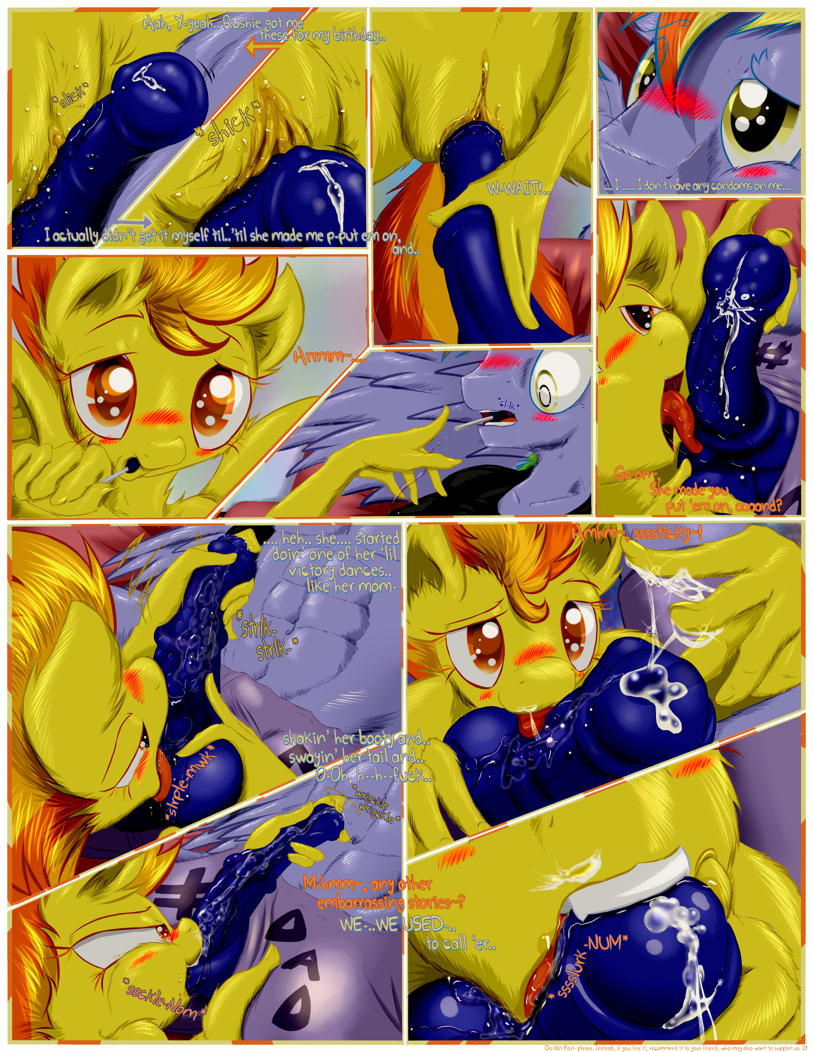 Rule34 – If it exists, there is porn of it / frist44, rainbow blaze, spitfire (mlp), wonderbolts (mlp) / 308827
