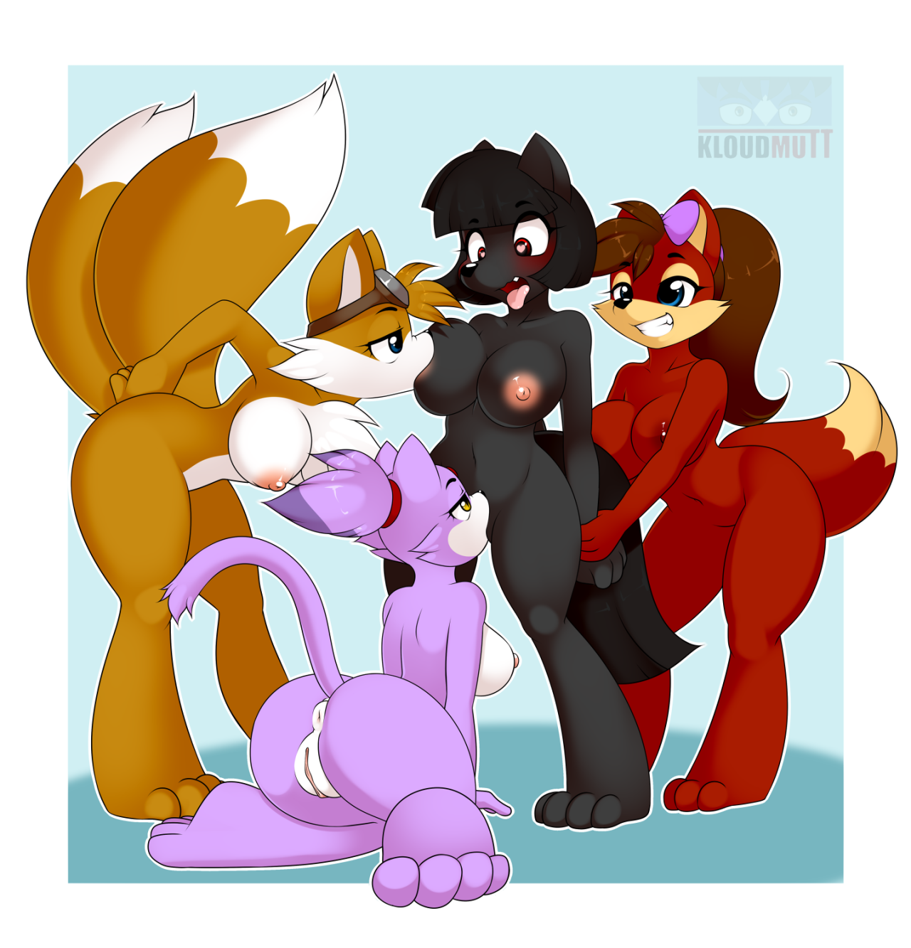 Rule34 – If it exists, there is porn of it / kloudmutt, nila, blaze the cat, fiona, tails / 309053