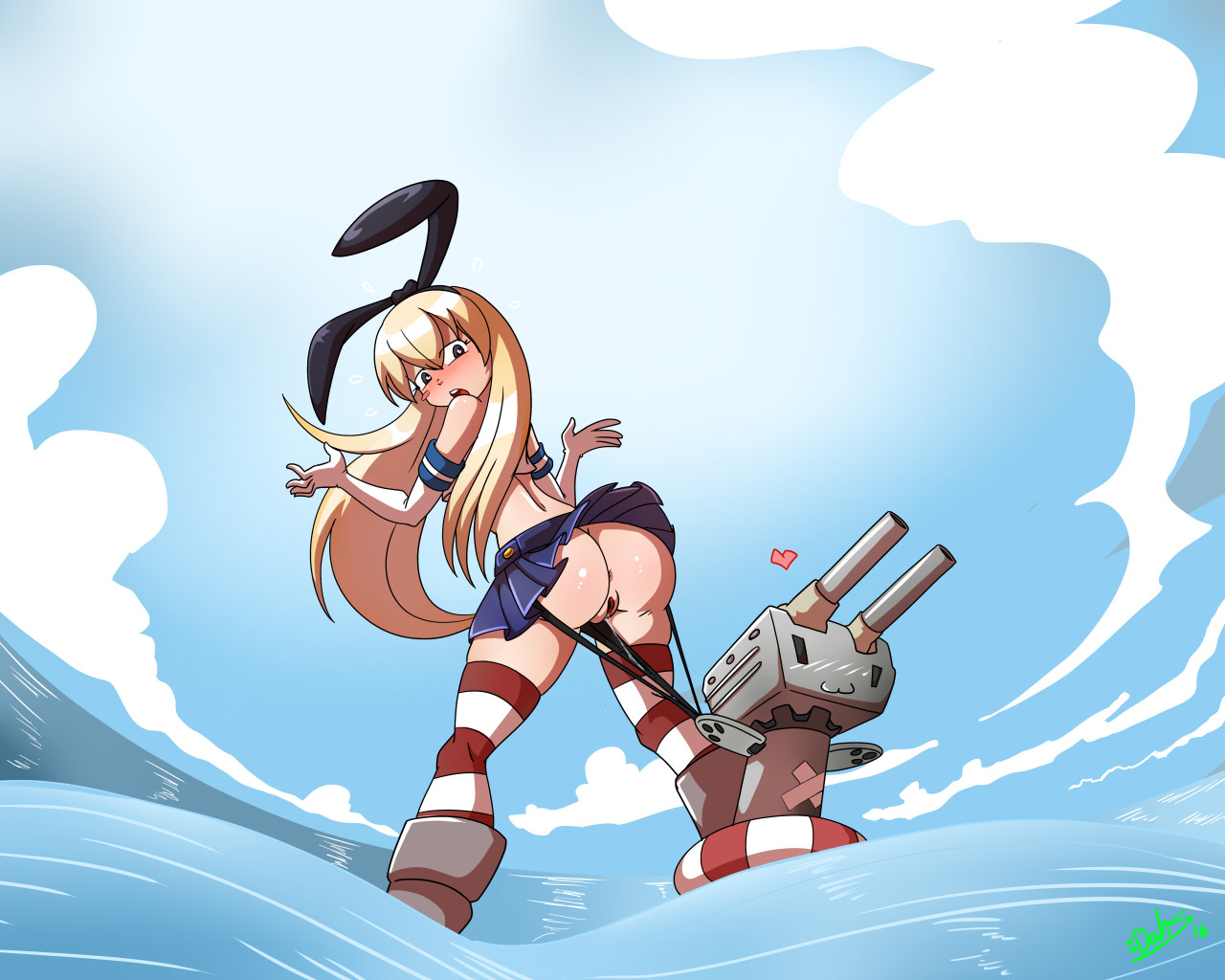 Rule34 – If it exists, there is porn of it / dahs, rensouhou-chan, shimakaze (kantai collection) / 309555