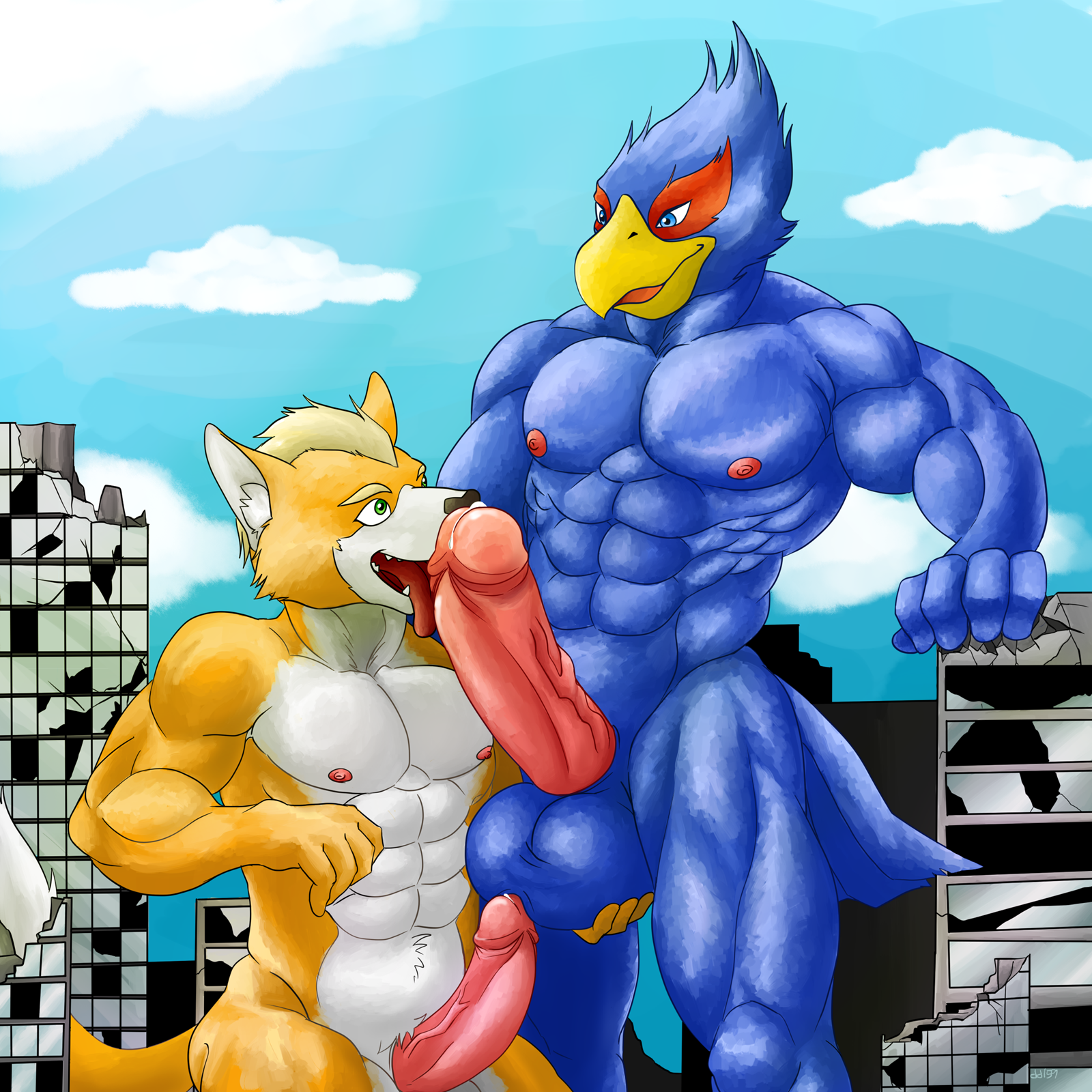 Rule34 – If it exists, there is porn of it / dd159, falco lombardi, fox mccloud / 309912