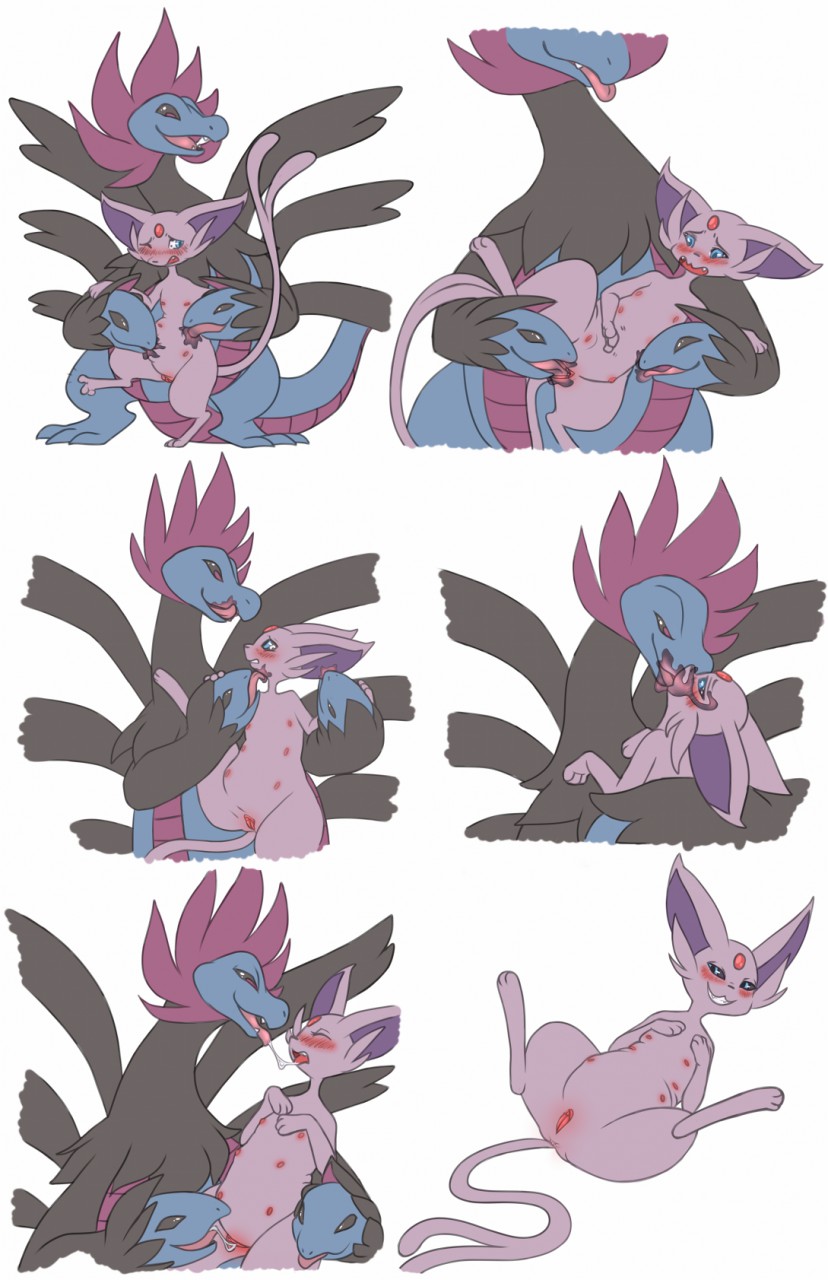 Rule34 – If it exists, there is porn of it / kabramari, eeveelution, espeon, hydreigon / 310773