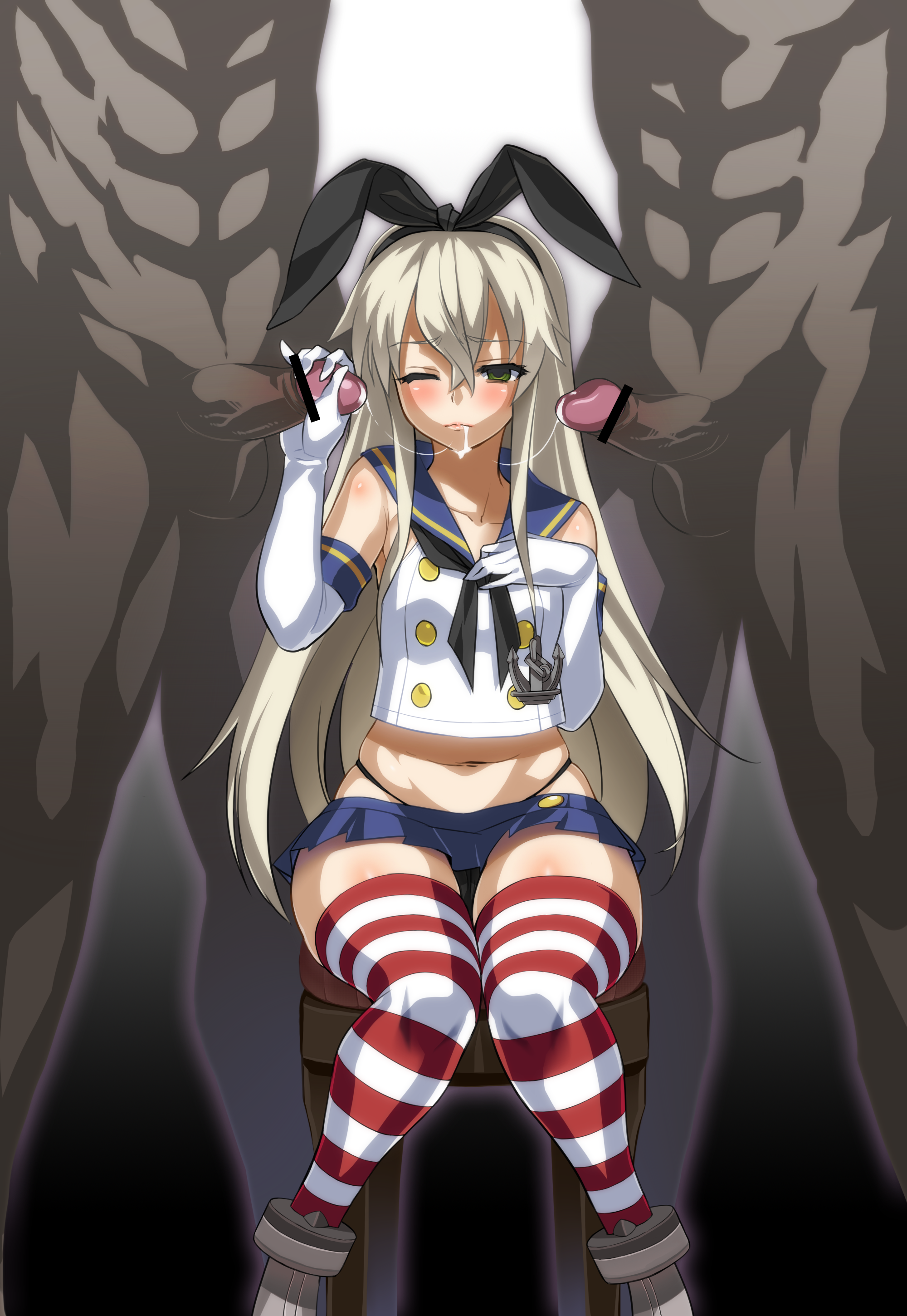 Rule34 – If it exists, there is porn of it / okita baba, shimakaze (kantai collection) / 311282