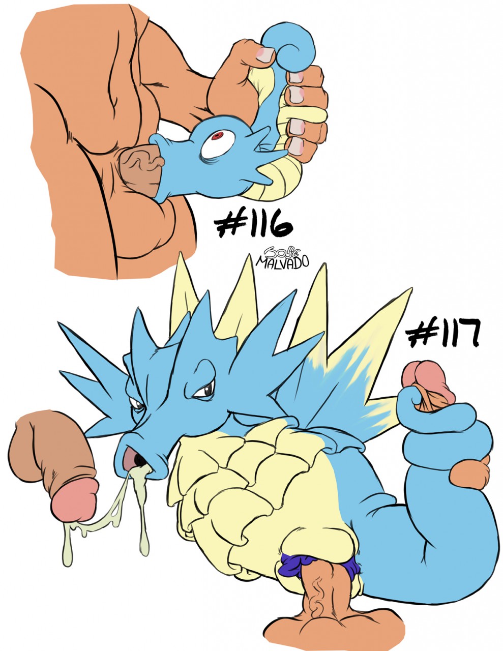 Rule34 – If it exists, there is porn of it / josemalvado, horsea, seadra / 311468