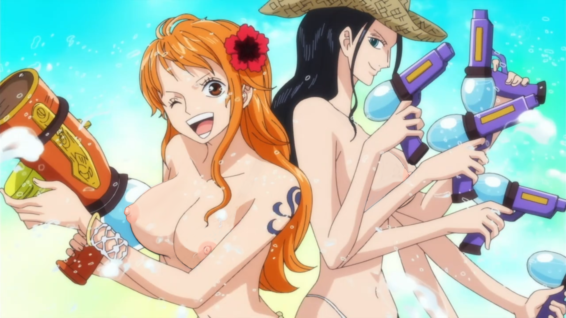 Rule34 – If it exists, there is porn of it / nami, nico robin / 312603