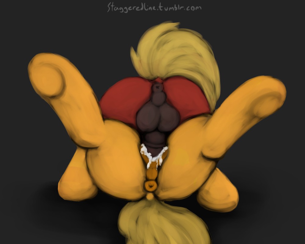 Rule34 – If it exists, there is porn of it / staggeredline, applejack (mlp), big macintosh (mlp) / 312726