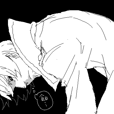 bantrain, togatsuko, gambit, marvel, x-men, lowres, translation request, jacket, male focus, oekaki