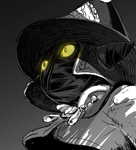 bantrain, togatsuko, character request, lowres, glowing, glowing eyes, yellow eyes