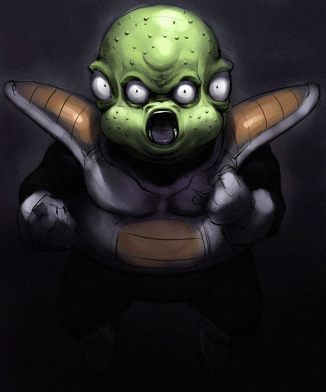 chyko, ginyu force, guldo, dragon ball, dragonball z, 1boy, alien, armor, male focus, solo