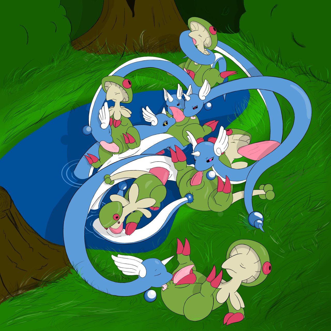 Rule34 – If it exists, there is porn of it / breloom, dragonair / 313276