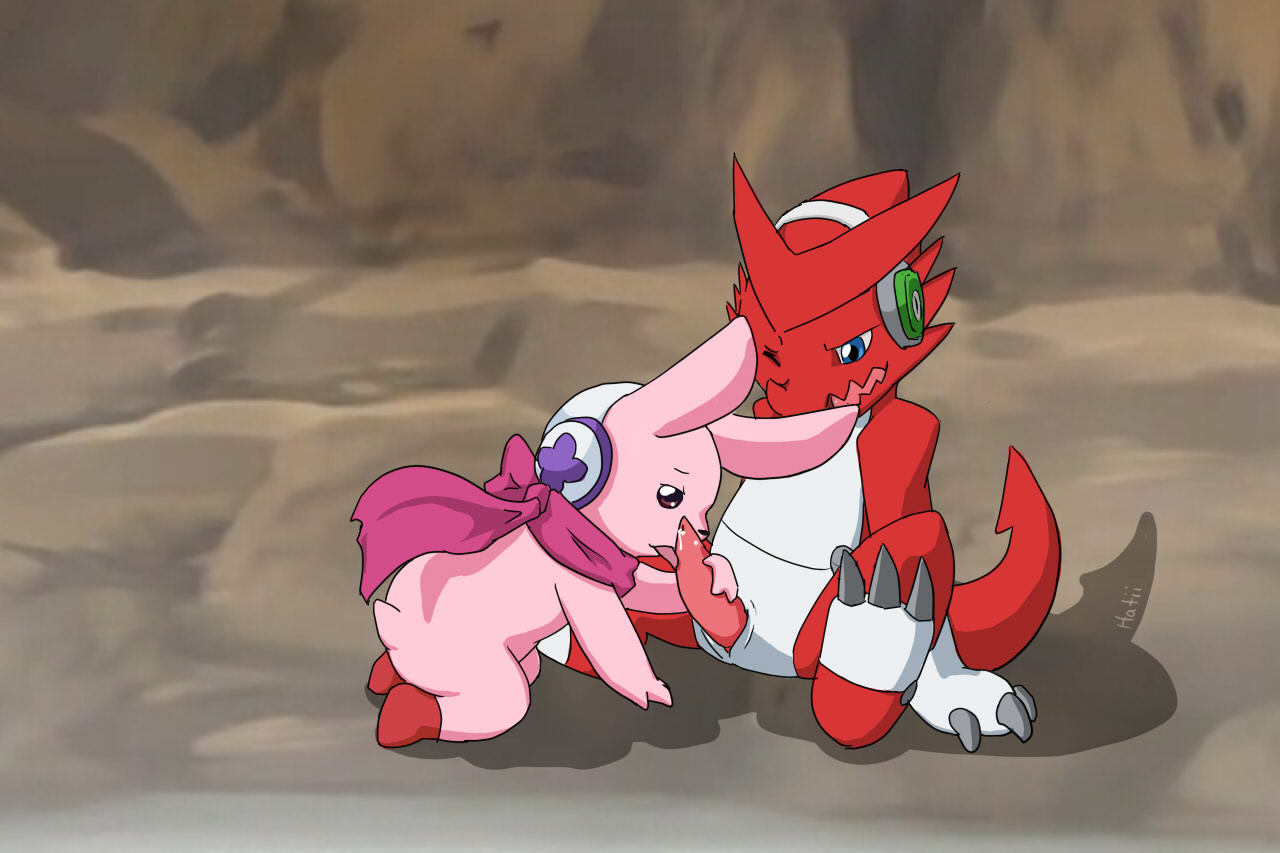 Rule34 – If it exists, there is porn of it / hatiimiga, cutemon, shoutmon / 314249
