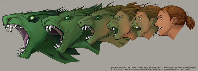 original, commentary, english commentary, 1girl, animal ears, animal hands, bashcat (greekceltic), cat ears, cat paws, dated, greekceltic, jacky (greekceltic), medium hair, pants, shydog (greekceltic), signature, simple background, transformation