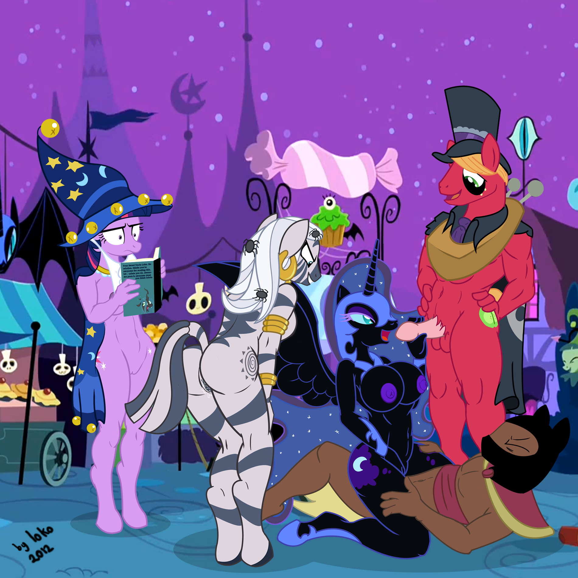 Rule34 – If it exists, there is porn of it / el-loko, big macintosh (mlp), nightmare moon (mlp), twilight sparkle (mlp), zecora (mlp) / 315811