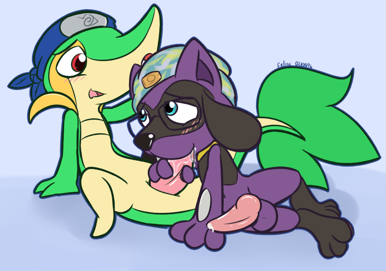 Rule34 – If it exists, there is porn of it / felino, original character, riolu, verde the snivy / 315983