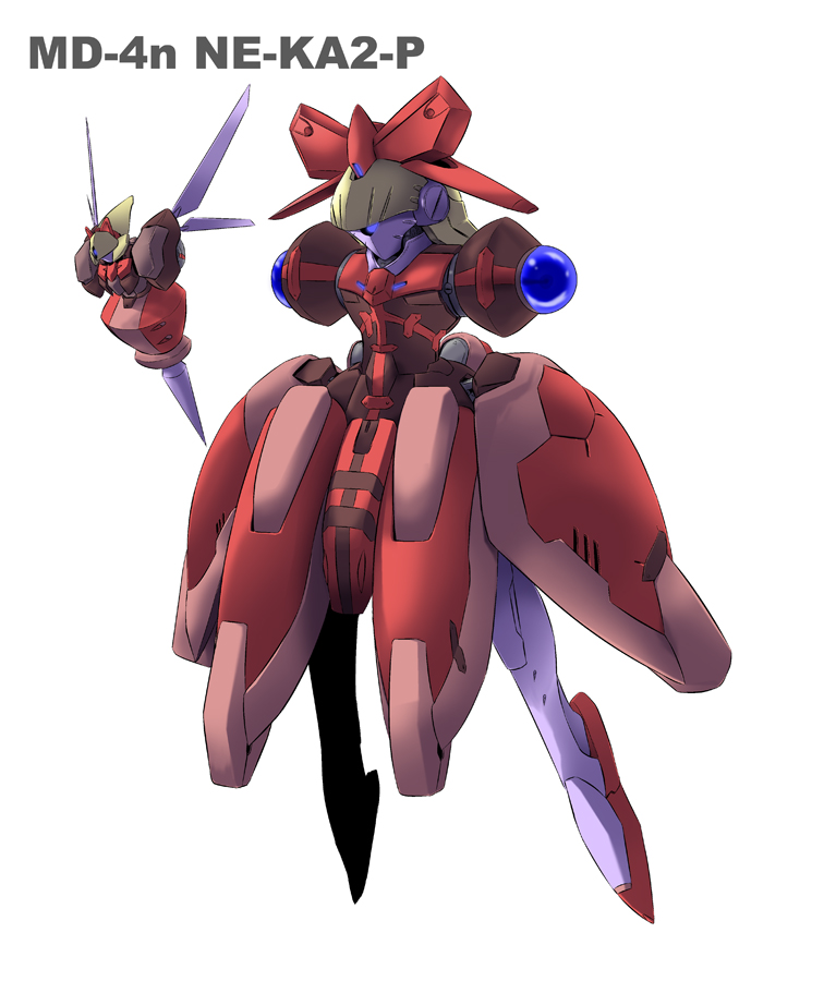 yoshi tama, medicine melancholy, su-san, touhou, female focus, full body, mecha, mechanization, robot, simple background, solo, white background