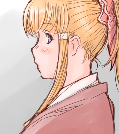 tsuda nanafushi, shinku, rozen maiden, lowres, 00s, aged up, blonde hair, blue eyes