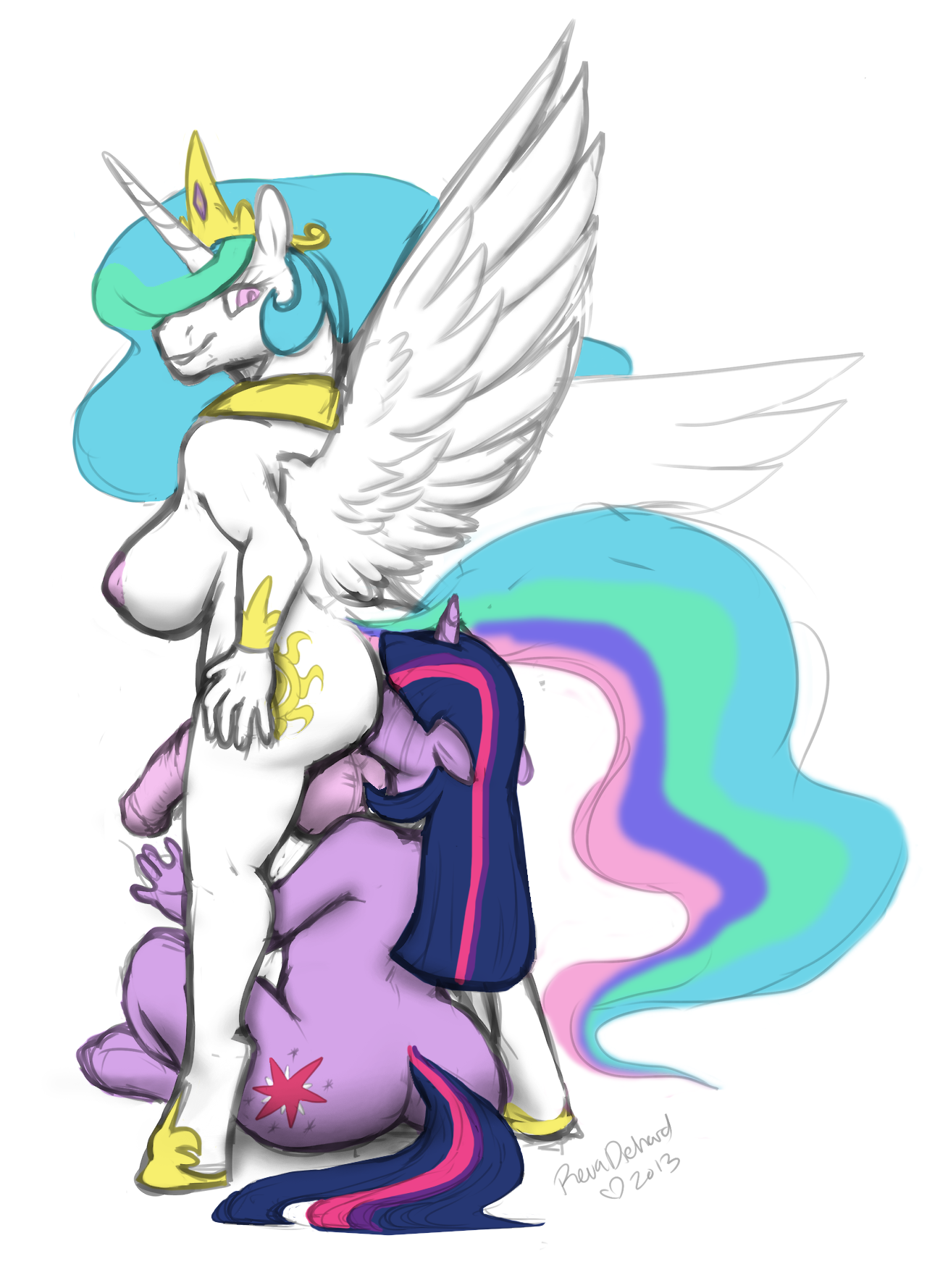 Rule34 – If it exists, there is porn of it / revadiehard, princess celestia (mlp), twilight sparkle (mlp) / 316883