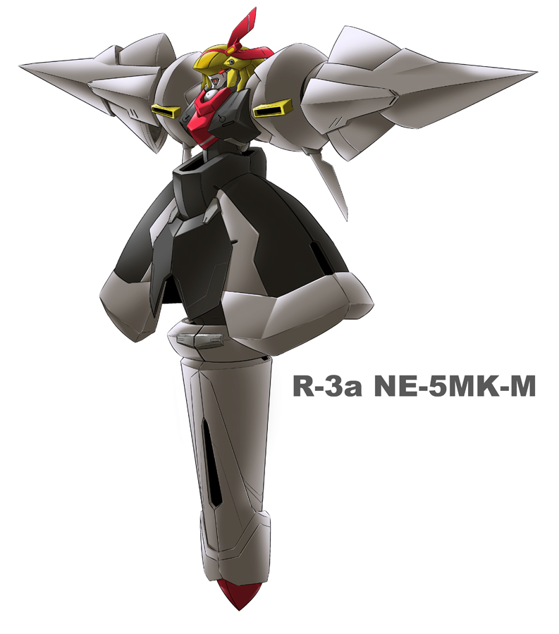 yoshi tama, rumia, embodiment of scarlet devil, touhou, armor, blonde hair, female focus, floating, full body, mecha, mechanization, no humans, red eyes, robot, simple background, solo, white background