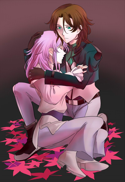 anew returner, lyle dylandy, gundam, gundam 00, 00s, 1boy, 1girl, innovators (gundam 00), lockon statos