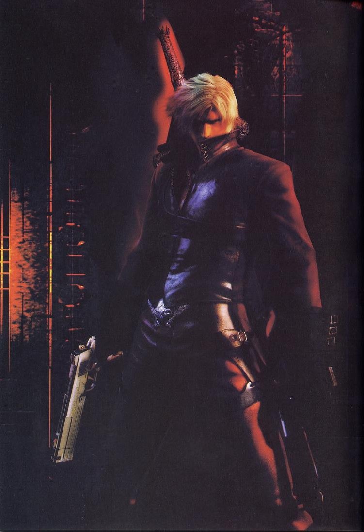dante (devil may cry), capcom, devil may cry (series), artist request, tagme, 1boy, gun, sword, weapon