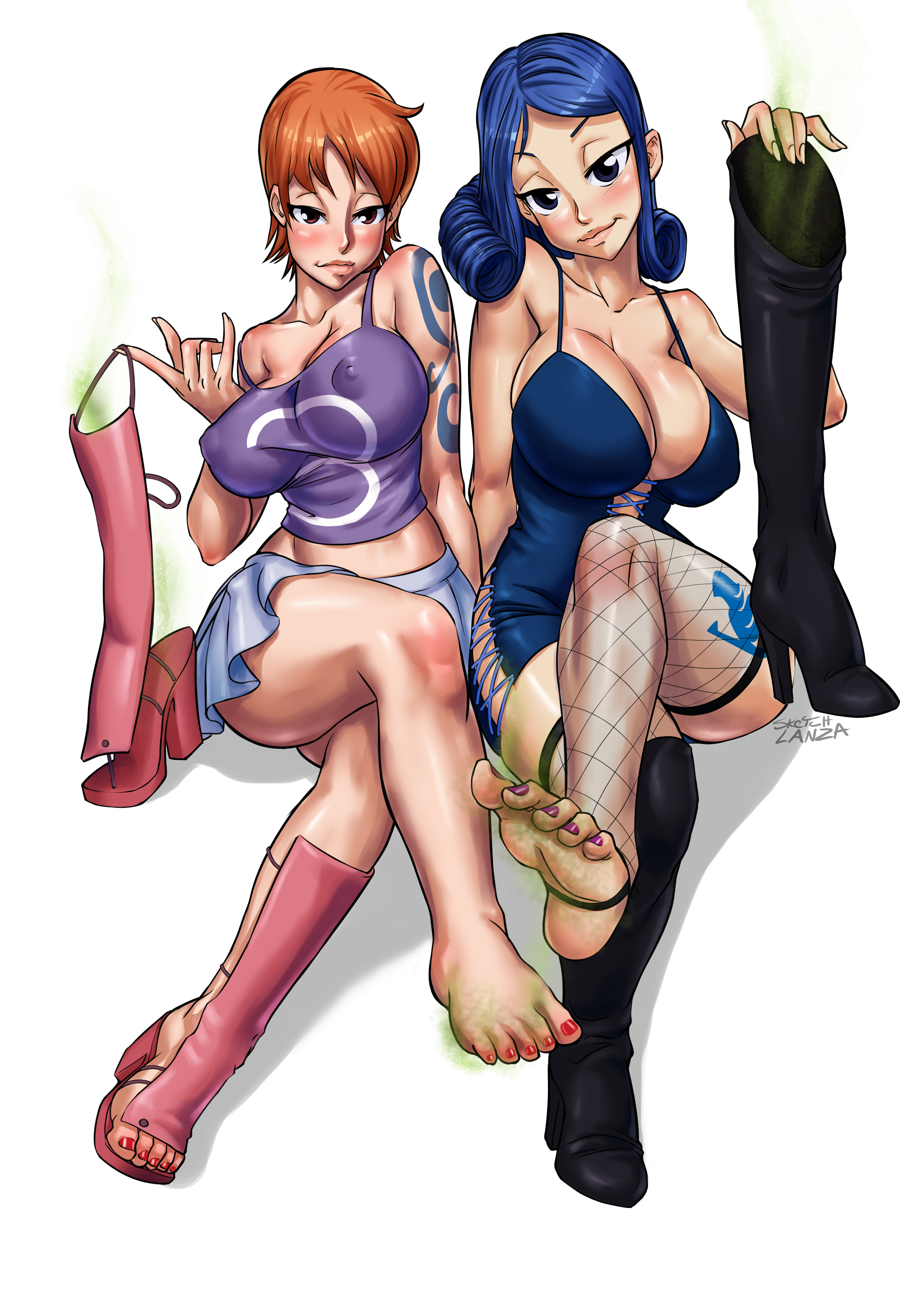 Rule34 – If it exists, there is porn of it / sketchlanza, juvia lockser, nami / 318956