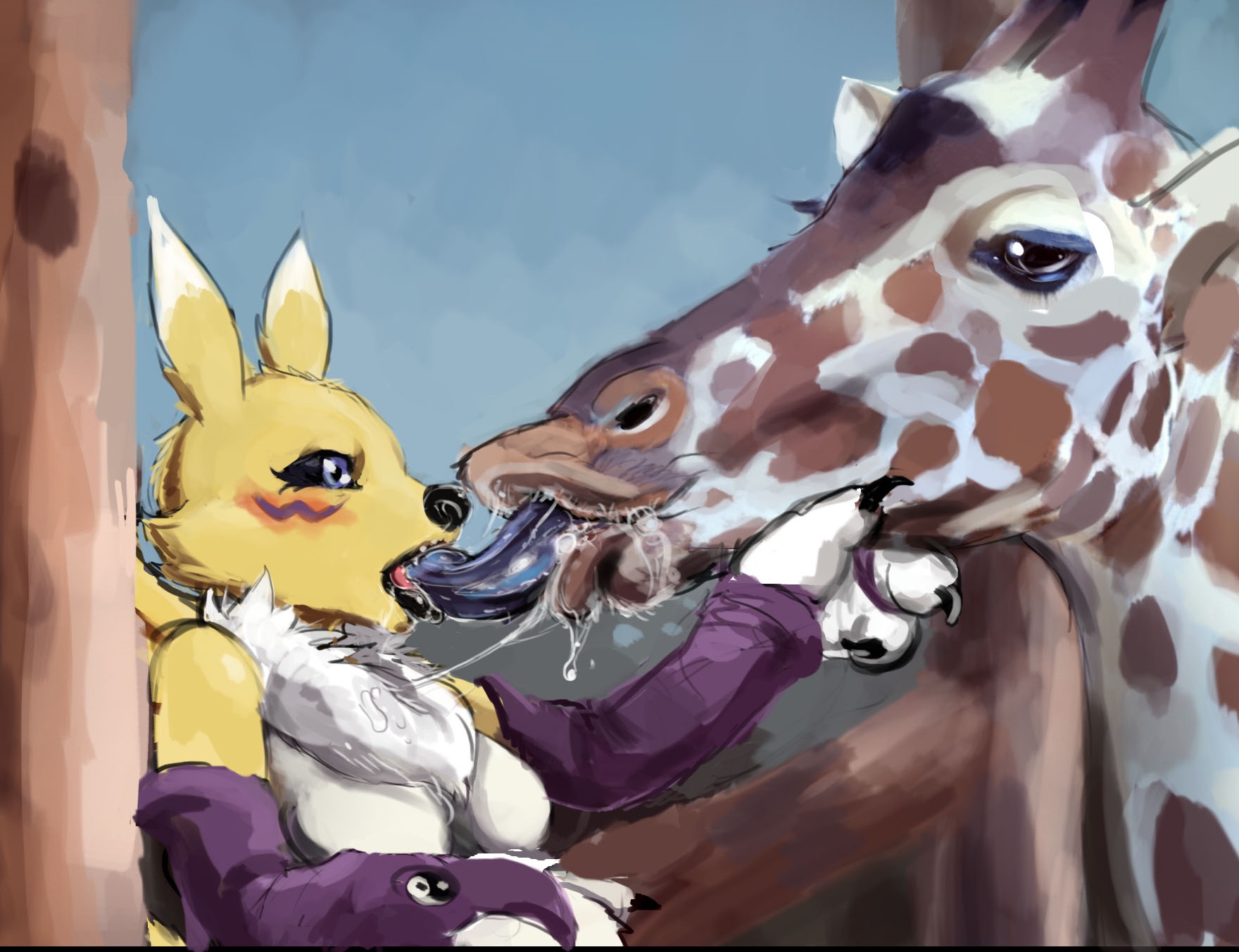 Rule34 – If it exists, there is porn of it / ungulatr, renamon / 319100