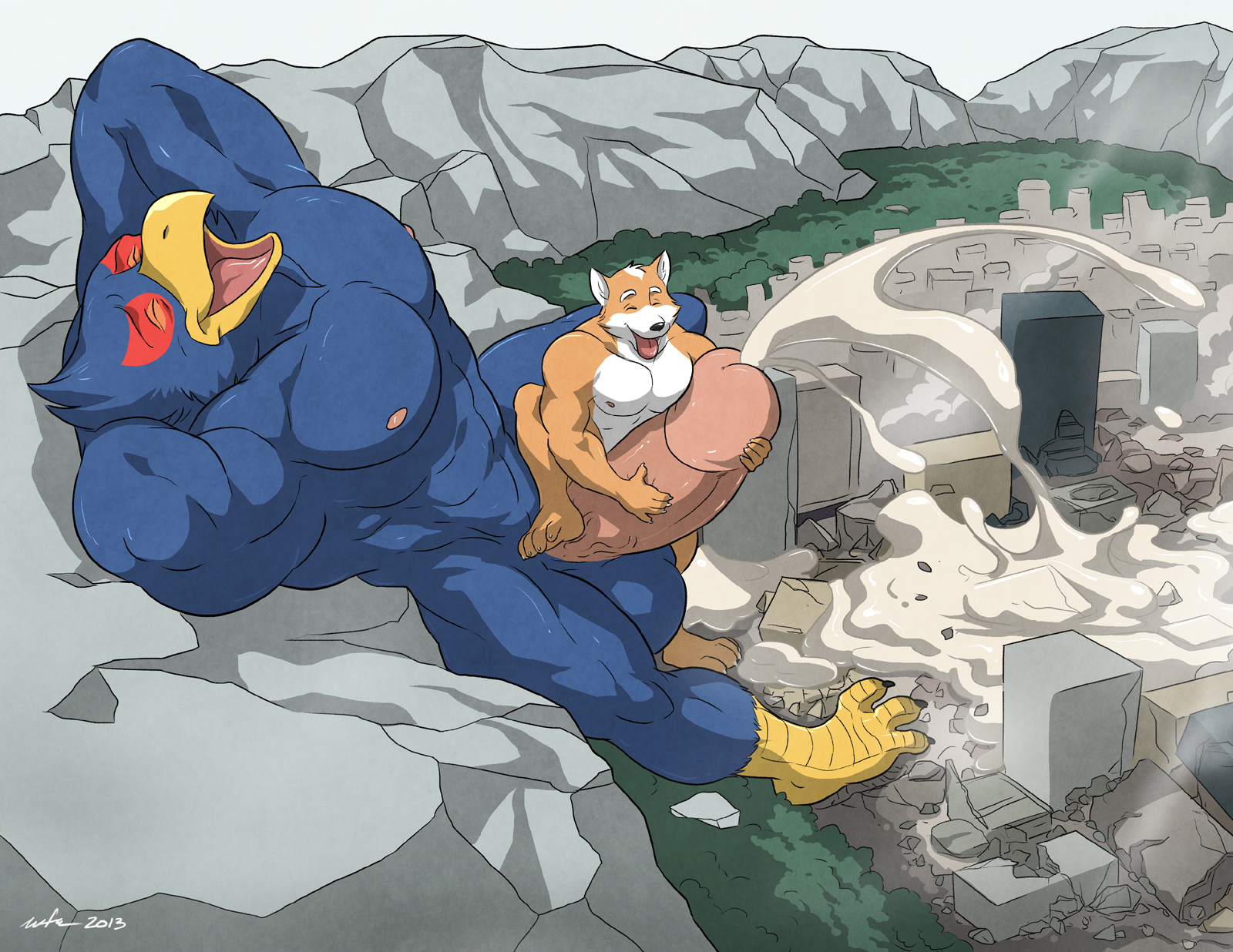 Rule34 – If it exists, there is porn of it / wfa, falco lombardi, fox mccloud / 319450