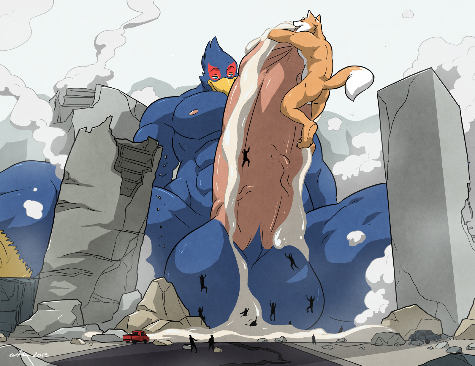 Rule34 – If it exists, there is porn of it / wfa, falco lombardi, fox mccloud / 319468