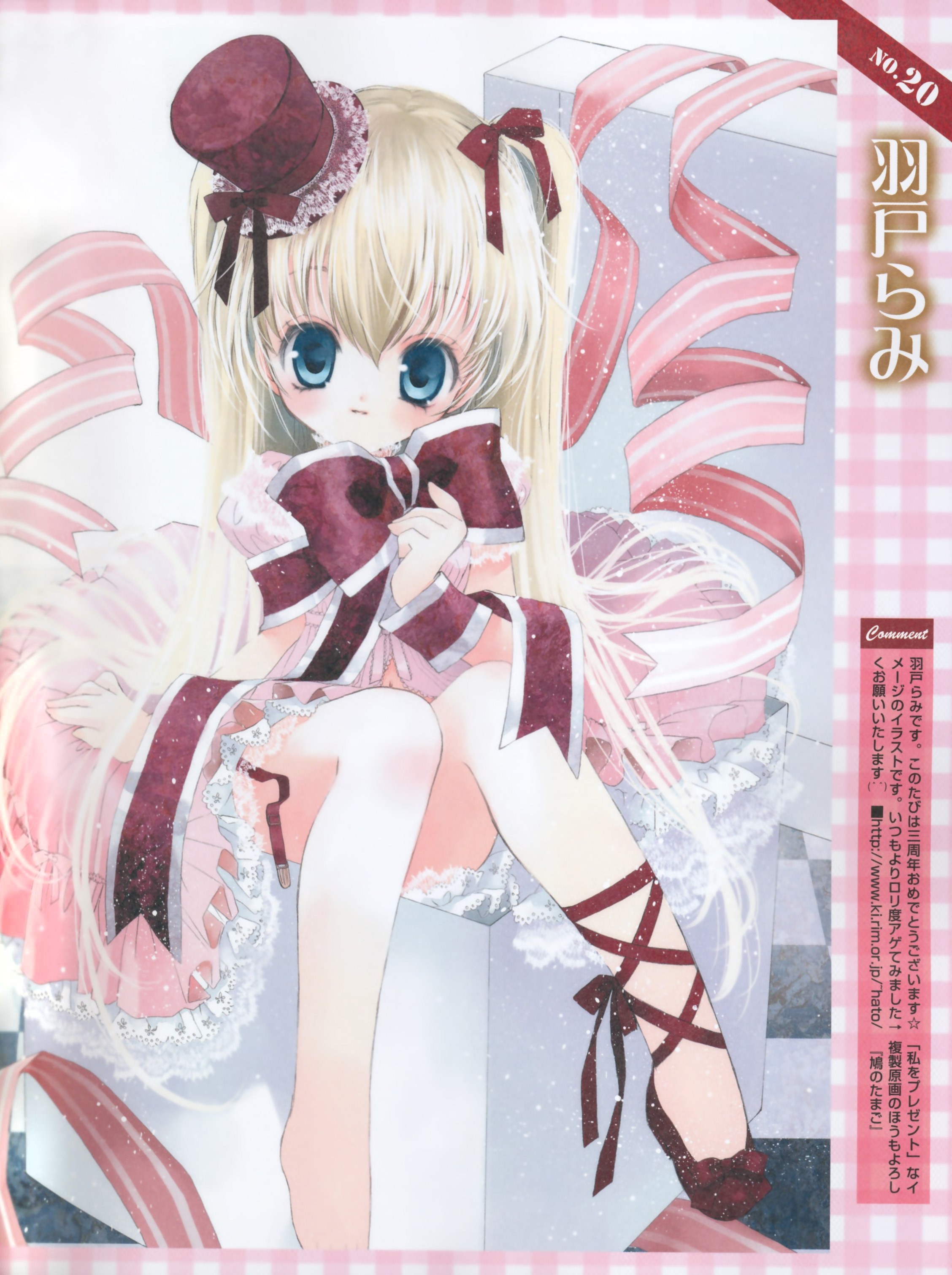 hato rami, absurdres, highres, blonde hair, blue eyes, hat, long hair, navel, shoes, single shoe, solo