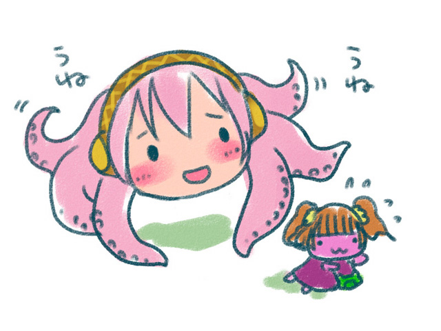 megurine luka, takoluka, vocaloid, :3, blush