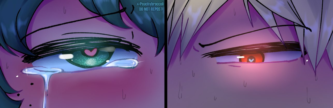 bakugou katsuki, midoriya izuku, boku no hero academia, bones (company), shounen jump, bakudeku, blonde hair, blush, crying, crying with eyes open, freckles, green eyes, green hair, happy tears, heart, heart-shaped pupils, looking at another, messy hair, peachybroccoli, red eyes, sex, spiked hair, sweatdrop, symbol-shaped pupils, tears, yaoi