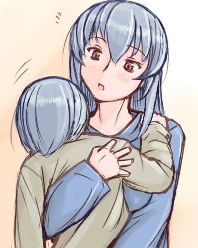 tsuda nanafushi, suigintou, rozen maiden, silver hair, lowres, 00s, aged up, casual, short hair, siblings