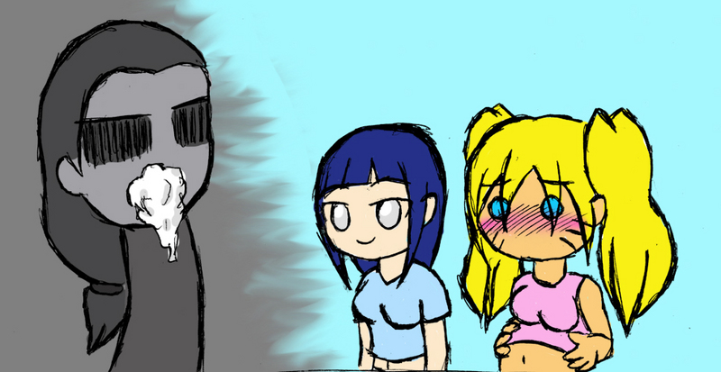 nikoh, hyuuga hiashi, hyuuga hinata, naruko (naruto), uzumaki naruto, naruto, genderswap, heart attack