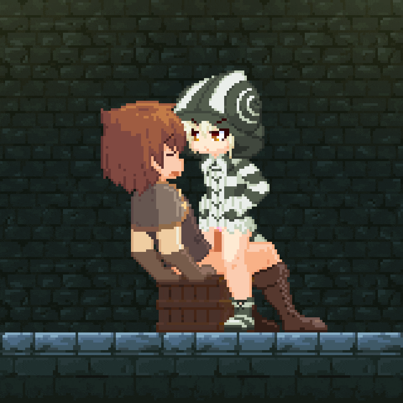 poring (poccii890), animated, hands in pockets, pixel art, sex, vaginal