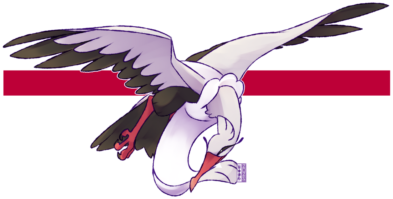 dualcosmog, bombirdier, nintendo, pokemon, commentary, english commentary, animal focus, bird, closed mouth, flying, full body, no humans, outline, pokemon (creature), pokemon focus, solo, transparent background, white outline