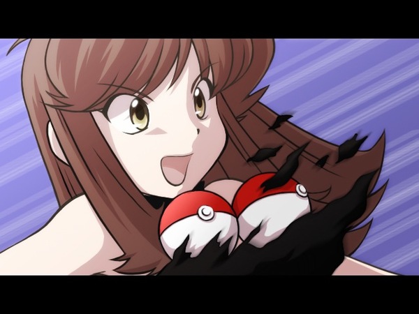 mato, green (pokemon), nintendo, pokemon, pokemon adventures, pokemon rgby, pokemon special anime, 1990s (style), brown hair, censored, poke ball, retro artstyle, torn clothes, yellow eyes