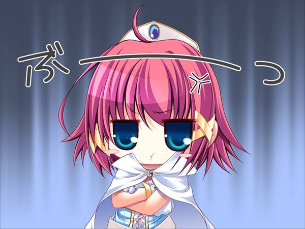 ogawa shizuka, mitsurugi asuka, wizard girl ambitious, 10s, 1girl, ahoge, blue eyes, blush, chibi, crossed arms, female focus, gloves, hat, pink hair, short hair, solo