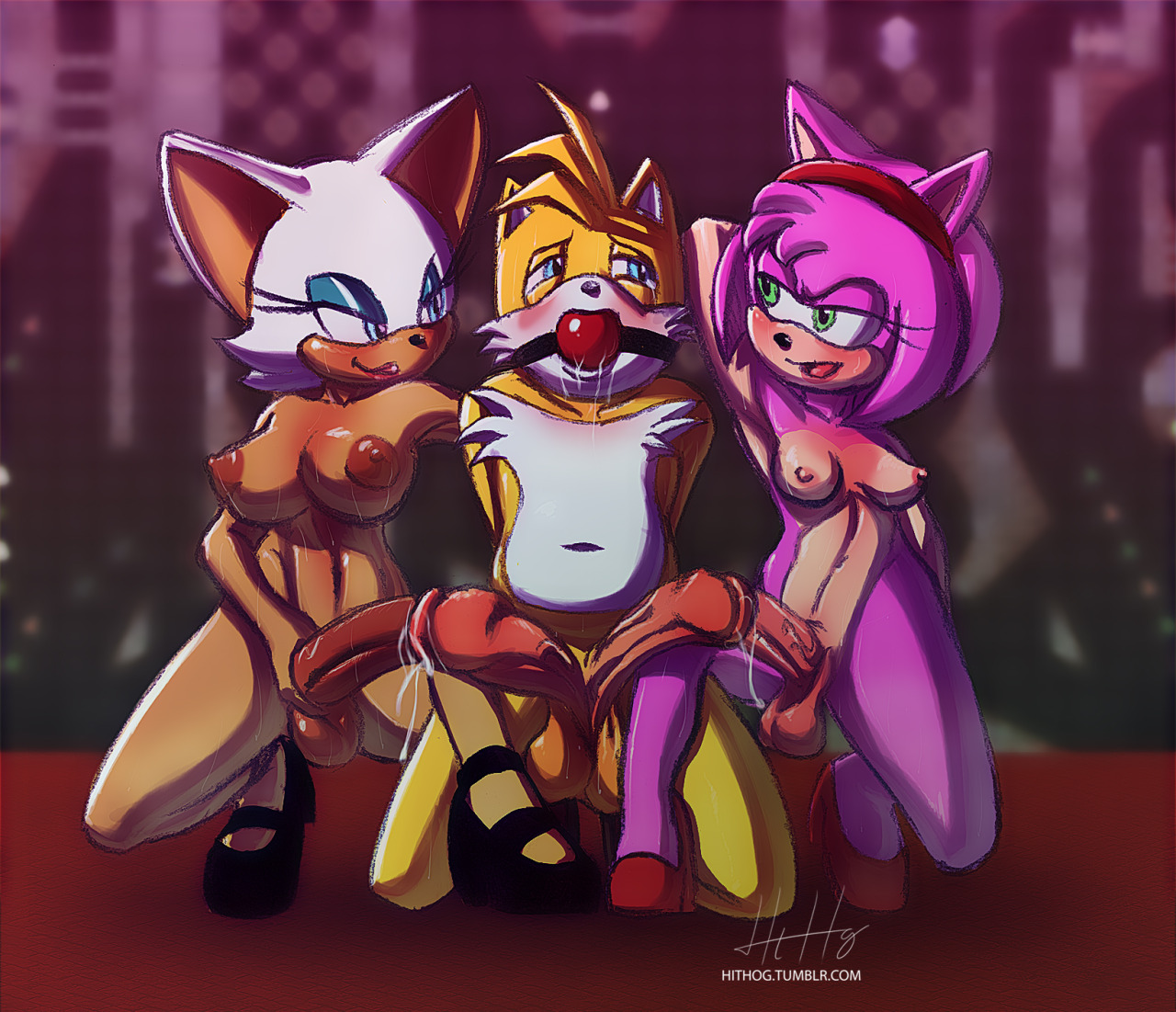 Rule34 – If it exists, there is porn of it / hithog, amy rose, rouge the bat, tails / 321942