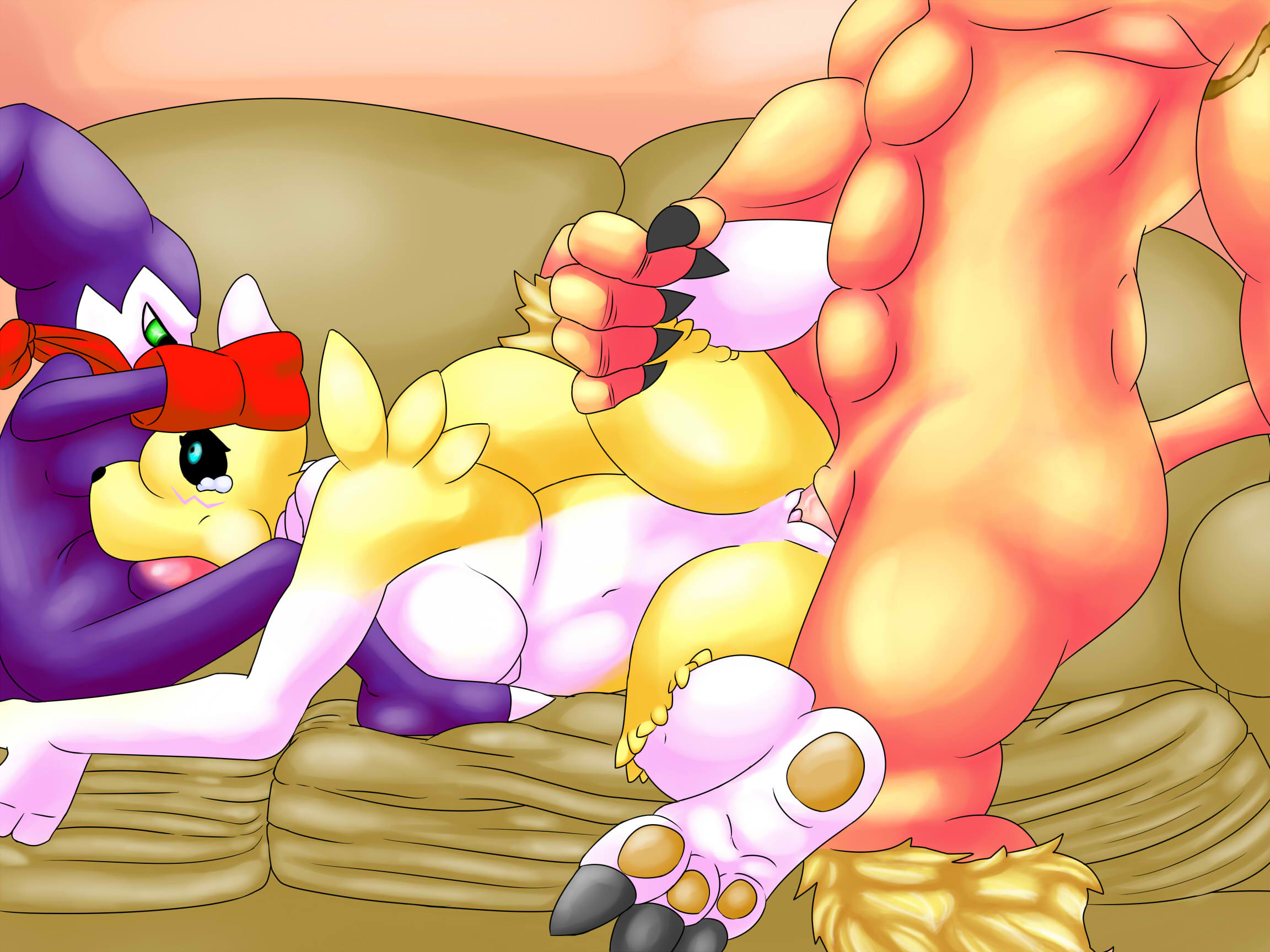 Rule34 – If it exists, there is porn of it / smoaer, impmon, leomon, renamon / 322744