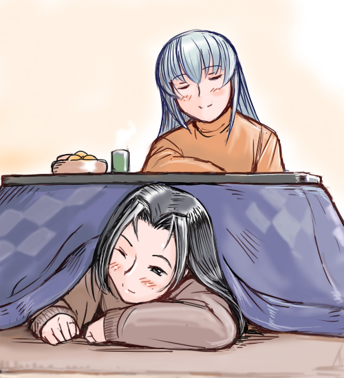 tsuda nanafushi, kakizaki megu, suigintou, rozen maiden, silver hair, 00s, aged up, black eyes, black hair, casual, wink