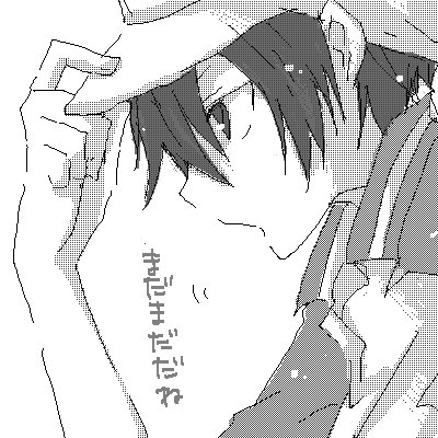 echizen ryooma, tennis no ouji-sama, lowres, black hair, hat, monochrome, short hair