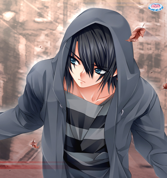 tagme, black hair, blue eyes, male focus