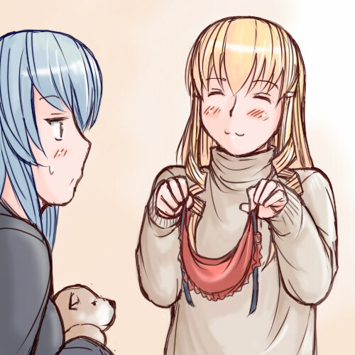 tsuda nanafushi, shinku, suigintou, rozen maiden, silver hair, lowres, 00s, aged up, blonde hair, bonnet, casual, dog