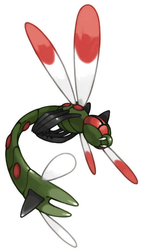 pearl7, yanmega, nintendo, pokemon, gen 4 pokemon, no humans, pokemon (creature), simple background, solo, white background