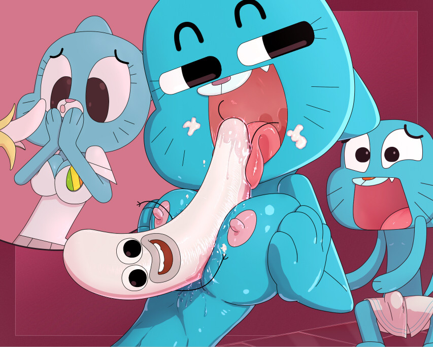 Rule34 – If it exists, there is porn of it / gentlemanpaux, banana joe, gumball watterson, nicole watterson / 323355