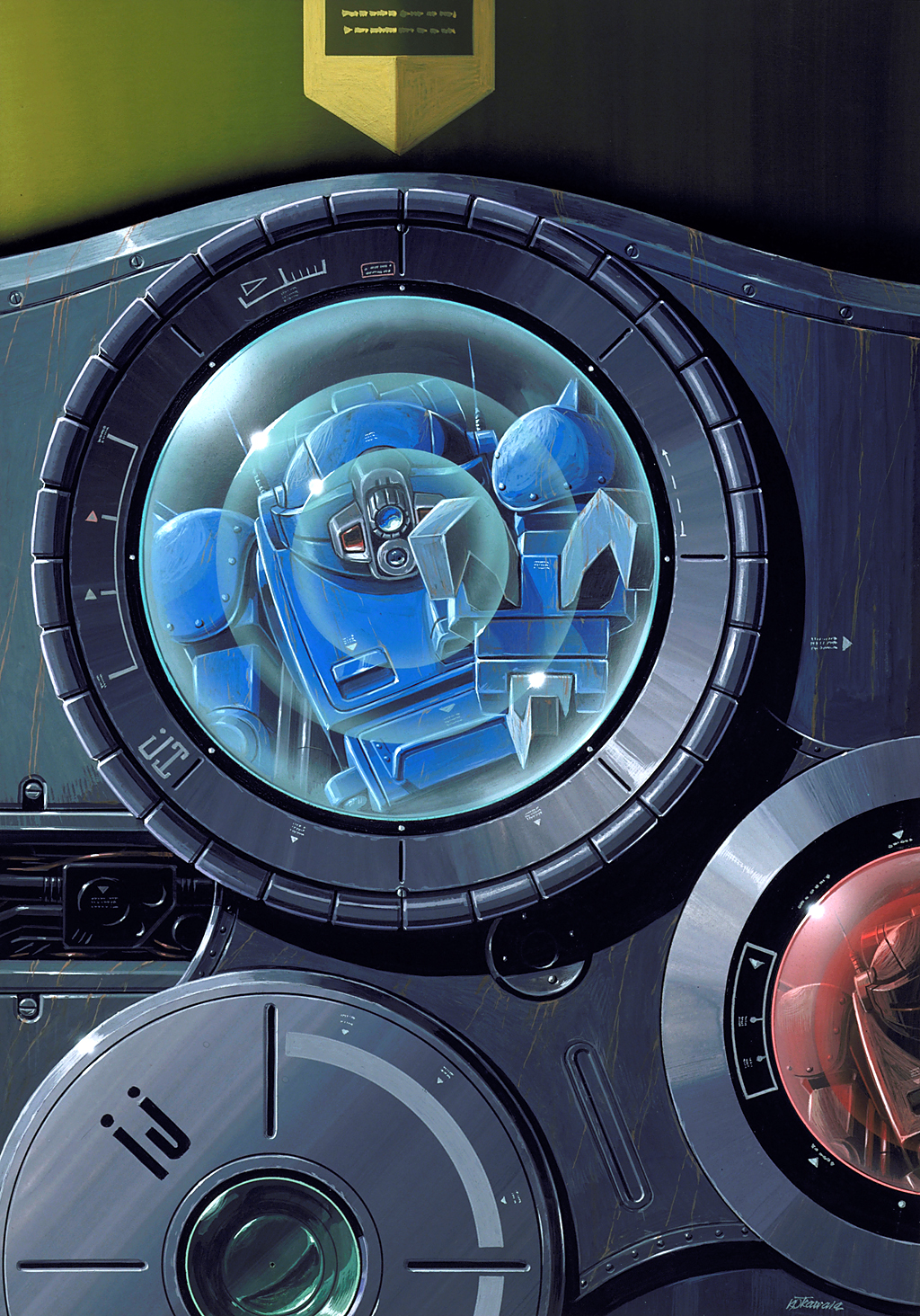 scopedog, strikedog, soukou kihei votoms, highres, tagme, close-up, mecha, no humans, robot