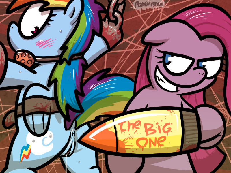 Rule34 – If it exists, there is porn of it / pokehidden, pinkamena (mlp), pinkie pie (mlp), rainbow dash (mlp) / 323712