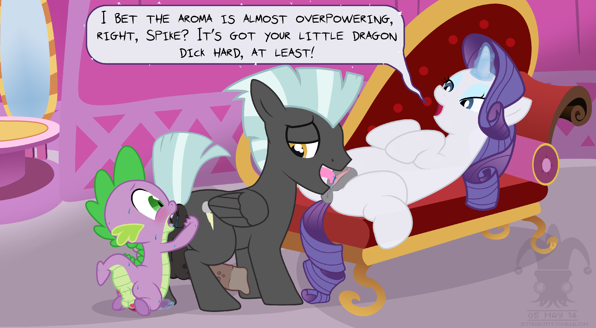 Rule34 – If it exists, there is porn of it / blargsnarf, rarity (mlp), spike (mlp), thunderlane (mlp) / 323714