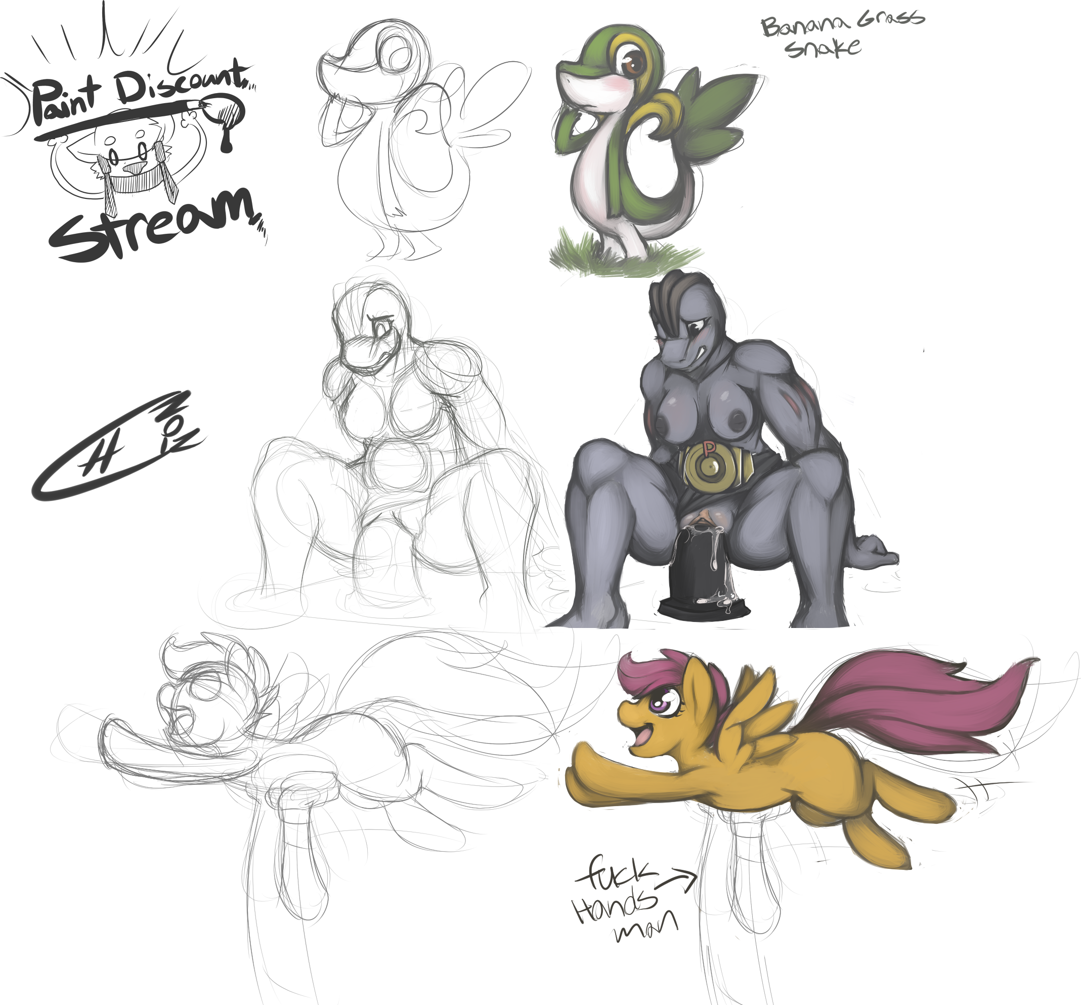 Rule34 – If it exists, there is porn of it / classified-crud, machoke, scootaloo (mlp), snivy / 323836