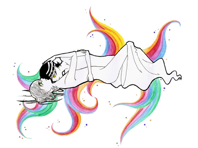 death the kid, maka albarn, soul eater, 00s, black theme, blonde hair, tail